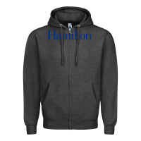 Charcoal Heather Hamilto College Zipper Hoodie - linhVisuals
