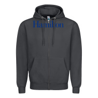 Smoke Hamilto College Zipper Hoodie - linhVisuals