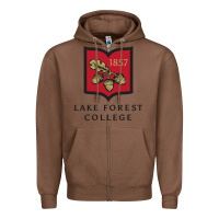 Chestnut Lake Forest College Zipper Hoodie - linhVisuals