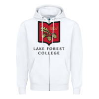 White Lake Forest College Zipper Hoodie - linhVisuals