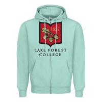 Seafoam Lake Forest College Zipper Hoodie - linhVisuals