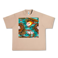 Burro baseball glove and bat with serape seamless pattern Urban Heavy Tee - BundleAndBundleShop