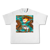 Lunar Rock baseball glove and bat with serape seamless pattern Urban Heavy Tee - BundleAndBundleShop