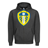 Charcoal Heather the-leeds-united-pen Zipper Hoodie - linhVisuals