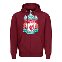 Burgundy the-liverpool-pen Zipper Hoodie - linhVisuals