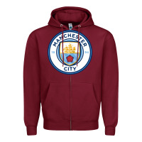 Burgundy the-manchester-city-pen Zipper Hoodie - linhVisuals