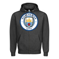 Charcoal Heather the-manchester-city-pen Zipper Hoodie - linhVisuals