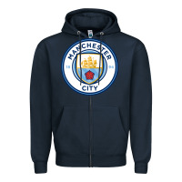 Navy the-manchester-city-pen Zipper Hoodie - linhVisuals