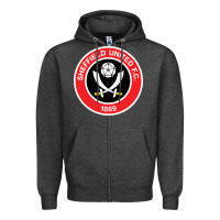 Charcoal Heather the-sheffield-united-pen Zipper Hoodie - linhVisuals