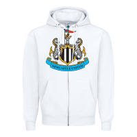 White the-newcastle-united-pen Zipper Hoodie - linhVisuals