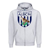 Heather Grey the-west-bromwich-albion-pen Zipper Hoodie - linhVisuals