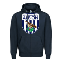 Navy the-west-bromwich-albion-pen Zipper Hoodie - linhVisuals