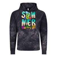 Cloud Black Summer Vibes Vintage Hoodie - CowhideDigitalArt