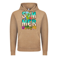 Vintage Coffee Summer Vibes Vintage Hoodie - CowhideDigitalArt
