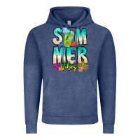 Vintage Denim Summer Vibes Vintage Hoodie - CowhideDigitalArt