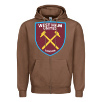 Chestnut the-west-ham-united-f.c.-pen Zipper Hoodie - linhVisuals
