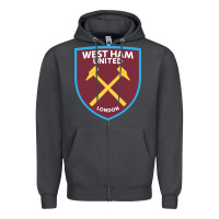 Smoke the-west-ham-united-f.c.-pen Zipper Hoodie - linhVisuals