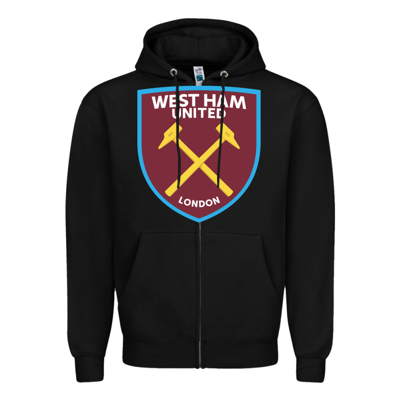 The-west-ham-united-f.c.-pen Zipper Hoodie by linhVisuals | Teevron