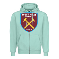 Seafoam the-west-ham-united-f.c.-pen Zipper Hoodie - linhVisuals
