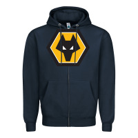 Navy the-wolverhampton-wanderers-pen Zipper Hoodie - linhVisuals