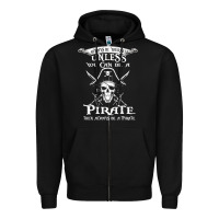 Black pirate gift always be yourself unless you can be a pirate Zipper Hoodie - linhVisuals