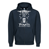 Navy pirate gift always be yourself unless you can be a pirate Zipper Hoodie - linhVisuals