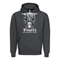 Smoke pirate gift always be yourself unless you can be a pirate Zipper Hoodie - linhVisuals