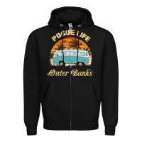 Pogue Life Outer Banks Retro Vintage Sunny Zipper Hoodie | Teevron