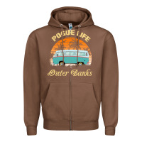 Chestnut pogue life outer banks retro vintage sunny Zipper Hoodie - linhVisuals