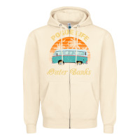 Sandshell pogue life outer banks retro vintage sunny Zipper Hoodie - linhVisuals