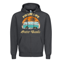 Smoke pogue life outer banks retro vintage sunny Zipper Hoodie - linhVisuals
