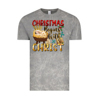 Cloud Rock christmas begins with christ Vintage Tee - FaDigitalArtStudio