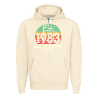 Sandshell est. 1983 vintage 1983 limited edition 39th birthday retro pullover ho Zipper Hoodie - linhVisuals