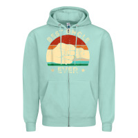 Seafoam vintage best uncle ever fist bump funny uncle fathers day Zipper Hoodie - linhVisuals