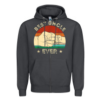 Smoke vintage best uncle ever fist bump funny uncle fathers day Zipper Hoodie - linhVisuals