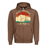 Chestnut vintage best uncle ever fist bump funny uncle fathers day Zipper Hoodie - linhVisuals