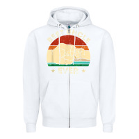 White vintage best uncle ever fist bump funny uncle fathers day Zipper Hoodie - linhVisuals