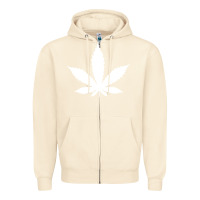 Sandshell weed leaf in a pocket marijuana cannabis Zipper Hoodie - linhVisuals