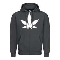 Smoke weed leaf in a pocket marijuana cannabis Zipper Hoodie - linhVisuals
