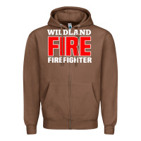 Chestnut wildland fire rescue department firefighters firemen uniform Zipper Hoodie - linhVisuals