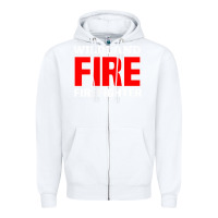 Wildland Fire Rescue Department Firefighters Firemen Uniform Zipper Hoodie | Teevron