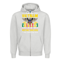 Dove Grey proud vietnam veteran son gifts raised by my hero veteran day Zipper Hoodie - linhVisuals
