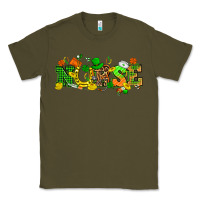 Army Green St. Patricks day nurse Classic Tee - HowdyJamesFarm