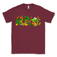 Burgundy St. Patricks day nurse Classic Tee - HowdyJamesFarm