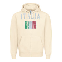 Sandshell vintage italia italian flag italy italiano Zipper Hoodie - linhVisuals