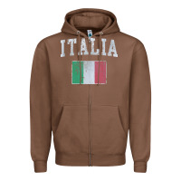Chestnut vintage italia italian flag italy italiano Zipper Hoodie - linhVisuals