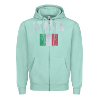 Seafoam vintage italia italian flag italy italiano Zipper Hoodie - linhVisuals