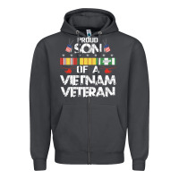 Smoke proud son of a vietnam veteran father's day Zipper Hoodie - linhVisuals