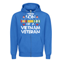 True Royal proud son of a vietnam veteran father's day Zipper Hoodie - linhVisuals