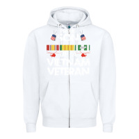 White proud son of a vietnam veteran father's day Zipper Hoodie - linhVisuals